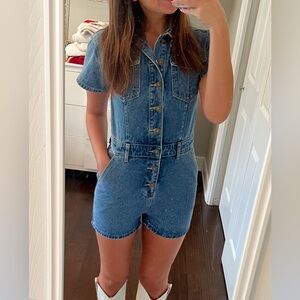 Lioness Blue Denim Women's Jean Overalls